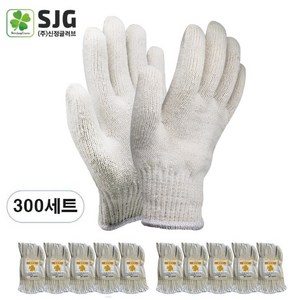 SJG 클로버 면장갑 60g 100켤레, 300개