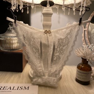 여성용 펀칭 레이스 팬티 여 큐빅 리본 삼각 팬티 Women's Underpants 뉴타임즈 D591Y521