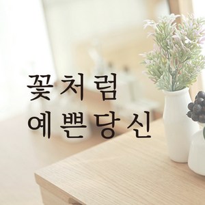 루리앤메리 따뜻한 말 한마디 004# 꽃처럼 예쁜당신 레터링 스티커, 흰색