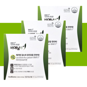 비에날씬 다이어트 유산균 플러스, 30회분, 60g, 3박스