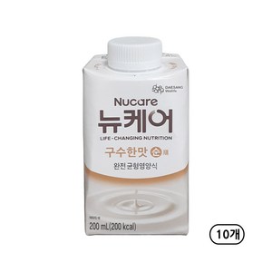 뉴케어 구수한맛 순 200ml / 칼슘과 비타민으로 업그레이드 더욱 부드러운맛, 10개