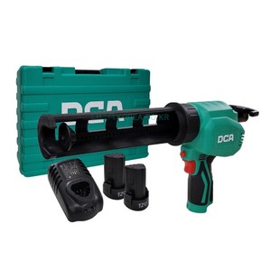 DCA ADPJ12 충전실리콘건 12V 2.0AH 소세지튜브 포함 6단속도조절, 1개