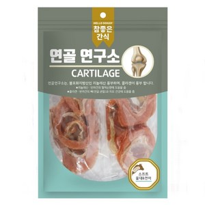 참좋은간식 강아지 연골연구소 소프트 간식, 울대 + 연어 혼합맛, 140g, 4개