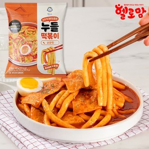 헬로맘 누들 떡볶이 밀키트 순한맛, 1개, 470g