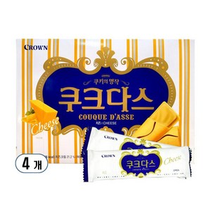 쿠크다스 치즈 289g 고소한 간식, 4개