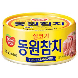 동원 라이트 스탠다드 참치, 90g, 6개