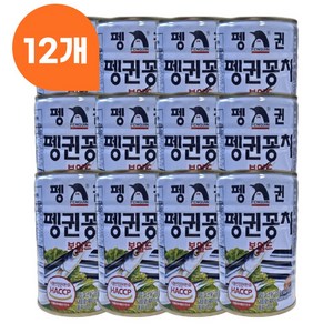 펭귄 꽁치보일드 통조림, 400g, 12개