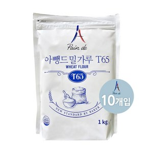 아뺑드 밀가루 T65, 10개, 1kg