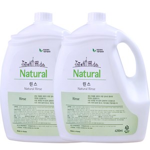 내추럴 린스 4.2kg 업소용 호텔용 사우나 대용량 4200ml, 2개, 4.2L