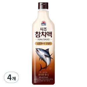 사조 참치액, 900g, 4개