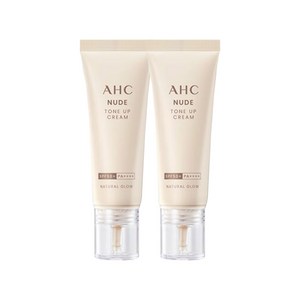 AHC 누드 톤업 크림 내추럴 글로우 SPF50+ PA++++, 톤업베이지, 40ml, 2개