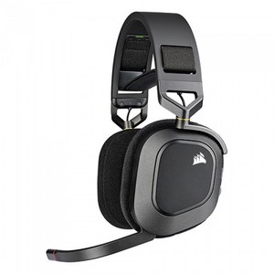 커세어 HS80 RGB WIRELESS 게이밍 헤드셋, Black