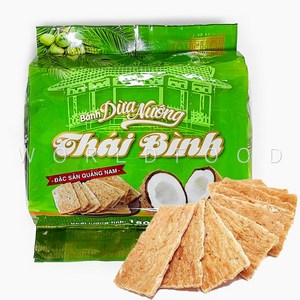 베트남 반두아농 타이빈 다낭 코코넛 과자 Banh Dua Nuong 150g (칠리10g 묶음), 1개