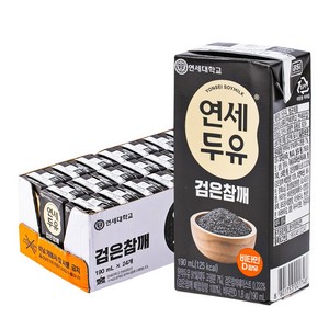 연세 검은참깨 두유 190ml 24입, 24개