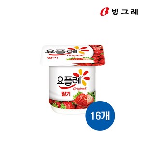 요플레 오리지널 딸기, 85g, 16개