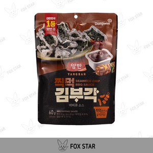 동원 양반 찍먹김부각 60g 바비큐소스 (16봉), 16개