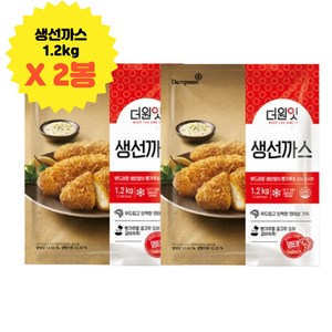 동원 생선까스 아이반찬 에어프라이어튀김 x2개 돈까스, 1.2kg, 2개