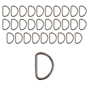 [모핸] 디링 D링 가방고리, 30개, 실버 20mm