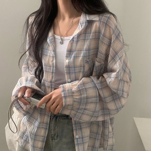 뽀솜 [루즈핏/박시핏] 클래식 체크 남방 셔츠 2colo