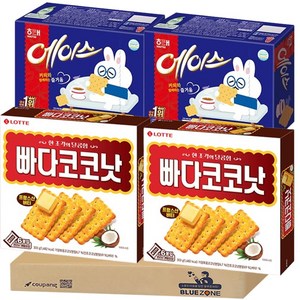 [블루존] 비스켓 세트 1320g (롯데 빠다코코낫300g x2+에이스360g x2)