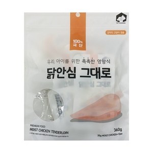 펫러닝 국내산 닭안심 그대로 12개입, 단품, 30g, 1개