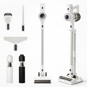 [최신형] 차이슨 무선 스틱 청소기 BLDC 흡입력 좋은 진공청소기 + 다양한 구성품 + 평생AS, 화이트