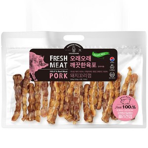 깨끗한육포 실속 수제간식 콜라겐 돼지꼬리 껌 500g, 1개