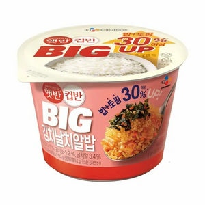 햇반 햇반컵반 BIG 김치날치알밥, 260g, 6개