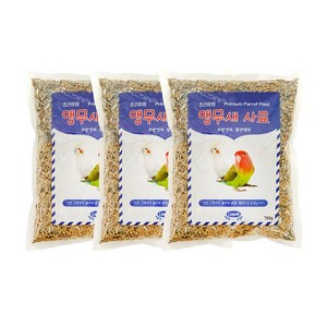 리프패럿 리아펫 프리미엄 앵무새 사료, 700g, 3개