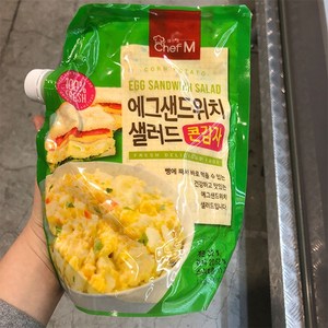 쉐프엠 짜먹는 콘감자 에그 샐러드, 아이스팩 포장, 1kg, 1개