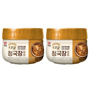 cj제일제당(주) 다담 청국장양념, 530g, 2개