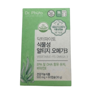 닥터파이토 식물성 알티지 오메가3 500mg 60캡슐, 60정, 1개