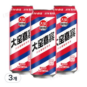 터보마켓 중국 따야오 탄산 음료 DAYAO 사이다, 3개, 500ml