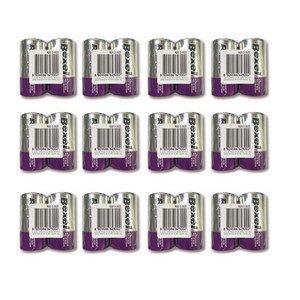 벡셀 건전지 24개입(1통)DM-R20-1.5V 벡셀망간건전지D혛, 12세트, 2개입