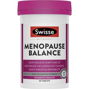 스위스 메노포스 중년 여성 갱년기 영양제 60정 Swisse Menopause Balance 60 Tab, 1개