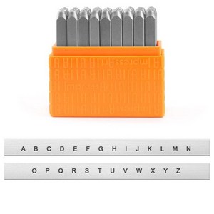 3mm Sans Seif 대문자 각인 스탬프 영문 알파벳 금속, 소문자세트