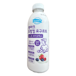 덴마크 드링킹요구르트 베리믹스 750ml대용량/냉장무배, 750ml, 3개