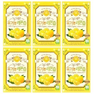 [정품] 홀베리 1일1레몬 100% 리얼착즙 레몬즙, 280g, 6개