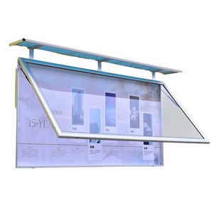 야외 현장게시판 80x120cm 옥외게시판 대형 옥외 현장 홍보 광고판 벽걸이, 알루미늄 합금 실버 직각 80cmx120cm, 1개