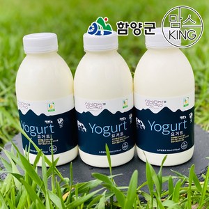 [함양군]지리산 함양 삼민목장 요구르트 500ml 3개