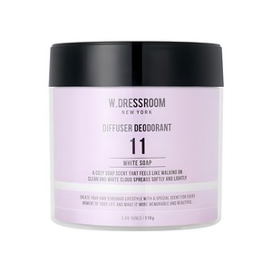 더블유드레스룸 퍼퓸 탈취제 11번 화이트솝 본품, 110g, 1개