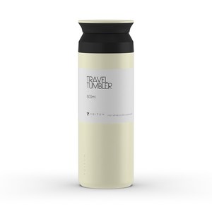 요이치 스테인리스 진공단열 텀블러 레이크, 아이보리, 500ml, 1개