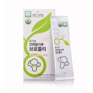 [맘스] 유기농 초기이유식용 간편 쌀가루 브로콜리, 75g