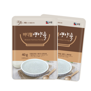 보령 바디웰 영양죽(40g 30포) 식사대용 영양간식, 30개, 40g