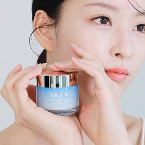 슈어픽 아쿠아 샤이닝 크림  5중 히알루론산 속건조 진정 여름 시카 수분 크림 50ml 단품, 1개