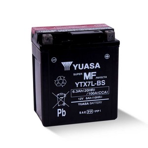 [유아사]YUASA 베스파(Vespa) 스프린트125 - YTX7L-BS 배터리, 1개입, 1개