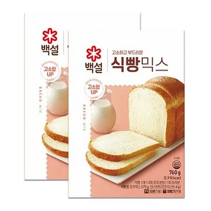 CJ제일제당 백설식빵믹스 760g, 2개