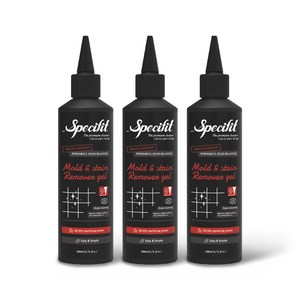 스페시핏 바르는 곰팡이 제거젤 실리콘 줄눈 욕실 화장실 창문 창틀 타일, 3개, 200ml