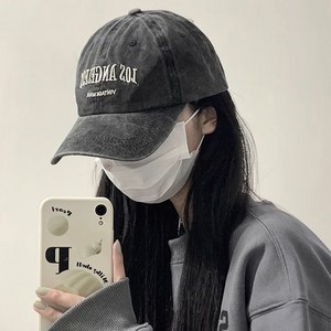 투니스 여성 레터링 워싱 야구모자