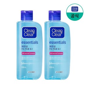 클린앤클리어 에센셜 오일컨트롤 토너, 100ml, 2개